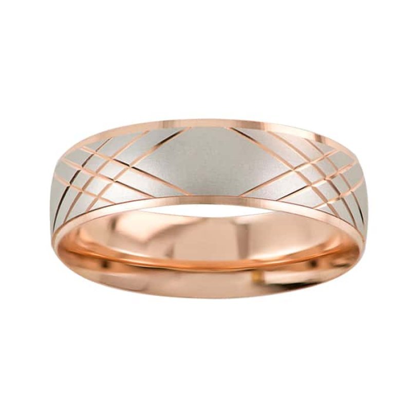 Argollas de matrimonio sales oro blanco y rosado
