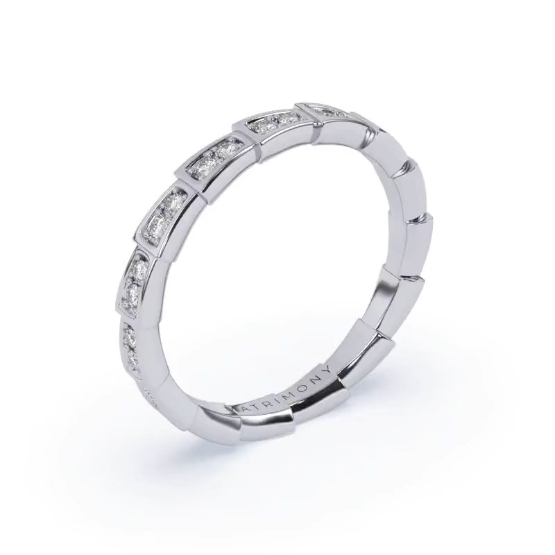 Argolla de Matrimonio (Anillo de boda) de Oro con Zirconias MAT0189 (Precio por pieza)