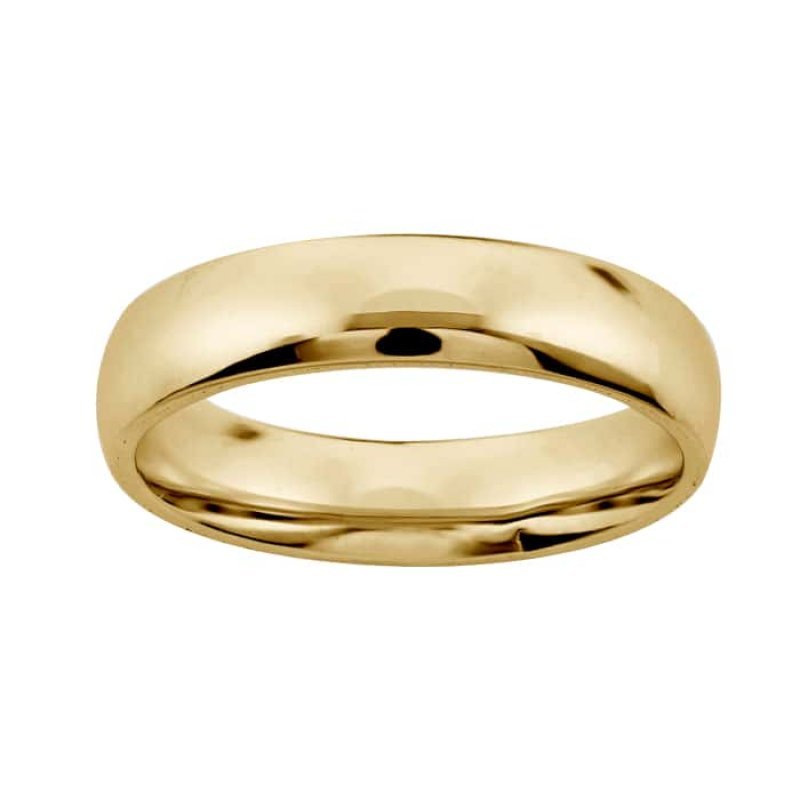 Argolla de Matrimonio de Oro Amarillo de 14k de 4 mm