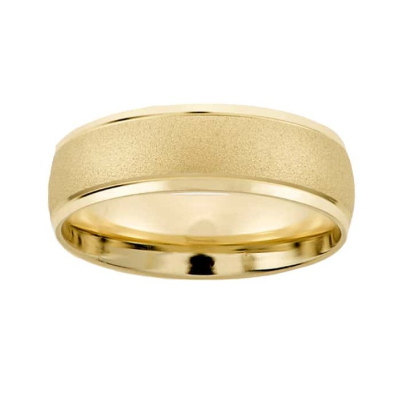 Argolla de Matrimonio de Oro Amarillo de 14k de 6 mm
